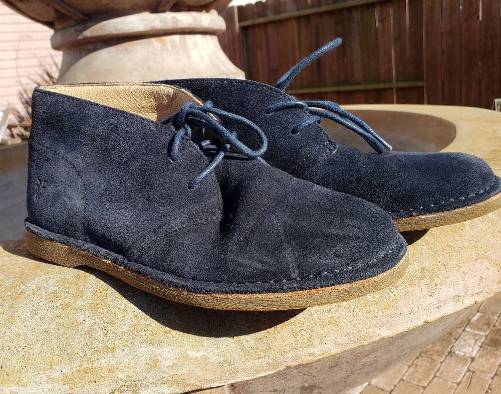 Youth Size 3 Suede Frye Ankle Boots